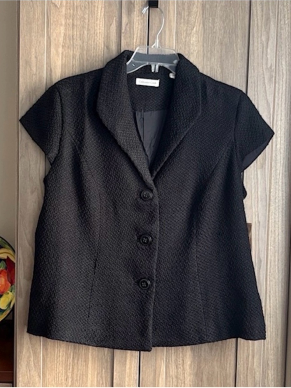 NWT! Coldwater Creek Black Pebbled Boucle Blazer | 20W
